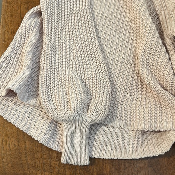 APiece Apart New York Cable Detail Cashmere/Cotton Blend Sweater - Picture 4 of 6